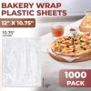 Clear Deli and Bakery Wrap Plastic Sheets, 12 x 10.75 Inches. 1000 Pack Pop-Up Deli Plastic Sheets. Pre-Cut Plastic Wrap Sheets. Leakproof Plastic Del