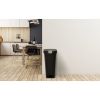 12 Gallon, Plastic Slim Lockable Step on Garbage Bin, Black