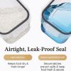 24 Pack Airtight Food Storage Container Set Clear Plastic Kitchen and Pantry Organization Canisters with Durable Lids for Cereal, Dry Food Flour & Sug