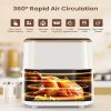 VEWIOR Air Fryer, 5.3Qt Airfryer with Viewing Window, 7 Custom Presets Large Air Fryer Oven with Smart Digital Touchscreen,Non-stick and Dishwasher-Sa