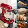 IAGREEA Baking Stainless Steel Dough Hook Attachment for KitchenAid 4.5-5 Quart Tilt-Head Stand Mixer, Polished Metal Kneading Hook Accessories for Ba