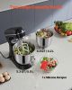 Stand Mixer 4.4 QT+5.3 QT Electric Dough Mixer 450W 10 + P Speeds Food Mixer