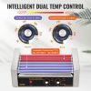 VEVOR Hot Dog Roller 7 Rollers 18 Hot Dogs Capacity 1050W Stainless Sausage Grill Cooker Machine with Dual Temp Control Glass Hood Acrylic Cover Bun W
