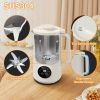 Mooye 35oz Automatic Nut Milk Maker with Nut Milk Bag - Homemade Almond, 10 Blades, Oat, Soy Milk Machine - Auto-operation, 12 Hours Timer