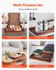 Serving Tray 17x12.2 Inch Acacia Food Serving Table Laptop Desk with Handles