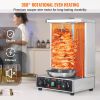 VEVOR Shawarma Grill Machine, 13 lbs Capacity, Chicken Shawarma Cooker Machine with 2 Burners, Electric Vertical Broiler Gyro Rotisserie Oven Doner Ke