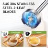 TENKER 5-in-1 Hand Immersion Blender, 1000W 12 Speed Handheld Blender, Copper Motor Stainless Steel Blade Stick Blender,600ml Mixing Beaker,500ml Food