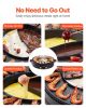 Hot Pot with Grill 1800W 2-in-1 Electric Smokeless Grill Hot Pot for 2-8 People