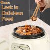 IAGREEA 1.8L Pressure Cooker, 3 Person Multi-Functional Mini Pressure Cooking, Non-Stick Electric Pressure Cooker White