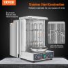 VEVOR Shawarma Grill Machine, 13 lbs Capacity, Chicken Shawarma Cooker Machine with 2 Burners, Electric Vertical Broiler Gyro Rotisserie Oven Doner Ke