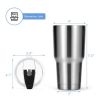 Vacuum Insulated Mug with Lid for Camping & Trips