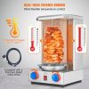 VEVOR Shawarma Grill Machine, 13 lbs Capacity, Chicken Shawarma Cooker Machine with 2 Burners, Gas Vertical Broiler Gyro Rotisserie Oven Doner Kebab M