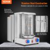 VEVOR Shawarma Grill Machine, 13 lbs Capacity, Chicken Shawarma Cooker Machine with 2 Burners, Gas Vertical Broiler Gyro Rotisserie Oven Doner Kebab M