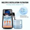 VEVOR Water Distiller, 4L 1.05 Gallon Pure Water Purifier Filter For Home Countertop, 750W Distilled Water Maker, Stainless Steel Interior Distiller W