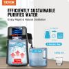 VEVOR Water Distiller, 4L 1.05 Gallon Pure Water Purifier Filter For Home Countertop, 750W Distilled Water Maker, Stainless Steel Interior Distiller W