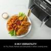 Ninja Foodi 4-in-1 8-Quart 2-Basket Air Fryer with DualZone Technology, Black, Model DZ100