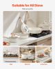 17 Piece Pots and Pans Set Granite Nonstick Kitchen Cookware Induction White