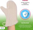 Pack of 12 Terry Cloth Mitts 13". Industrial Oven Mitts for Heat Care. Heat Resistant Potholders for Baking; Frying; Grilling. Thermal Hand Arm Care.