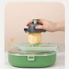 Oval-Shaped Vegetable Cutter - Ergonomic Kitchen Tool for Precise Slicing, Safe & Comfortable Grip, Durable Stainless Steel Blade - Perfect for Carrot