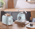 PS823NTB  1.8L Retro Electric Kettle Rapid Boiling Electric Kettle Deep Blue STRIX Temperature Controller + Water Level Gauge 2200W SUS304 Without BPA