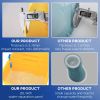 HOMCOM Heavy Duty Janitor Mop Bucket with Wringer, Durable Yellow, Easy Clean-Up