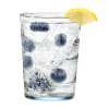 Arabella Drinking Glass, 16 oz Clear Tumbler, Set of 12