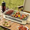 Smokeless Indoor Electric Grill with Removable Non-Stick Plate, 1500W Portable BBQ Griddle, Dishwasher Safe, Hot Pot Cooking, Kitchen Essential, Perfe