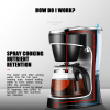 PS6638TS Italian drip coffee machine 800W drip coffee automatic home coffee bean grinding small espresso machine  Automatic Portable coffee grinder fo