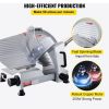 VEVOR Commercial Meat Slicer, 320W Electric Deli Food Slicer, 12 inch Carbon Steel Blade Electric Food Slicer, 350-400RPM Meat Slicer, 0-0.6 inch Adju