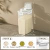 Airtight Food Storage Container with Secure-Lock Lid - BPA-Free Plastic, Clear & Stackable, Leakproof Design for Dry Foods, Flour, Rice, Cereal - Perf