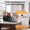 2 Pack Expandable Pot Lid Rack Organizer, Pans Organizer Rack, Pots and Pans Organizer Rack Cookware Set Organizer
