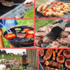 9PCS BBQ Grill Accessories for Top Chef - Professional Grill Tools Set & Basic BBQ Tools for Backyard Restaurant Outdoor Kitchen - Gifts for Father, H