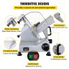VEVOR Commercial Meat Slicer, 320W Electric Deli Food Slicer, 12 inch Carbon Steel Blade Electric Food Slicer, 350-400RPM Meat Slicer, 0-0.6 inch Adju