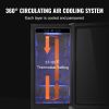 VEVOR Wine Cooler, 96 Cans Capacity Under Counter Built-in or Freestanding Wine Refrigerator, Beverage Cooler with Blue LED Light, Single Door, Child