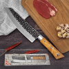 Chef Knife - Pro Damascus Pattern Kitchen Knife 8 Inch Chef's Knives Stainless Steel Sharp Paring Knife with Ergonomic Handle