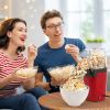 Popcorn Popper Maker Hot Air with Measure Cup And Butter Warmer 1200W Oil-Free Easy To Use 8Cups Mini Popcorn Maker Machine for Home
