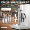 VEVOR Milkshake Maker Machine, 120W Commercial Milk Tea Shaker Machine, Single Head Milk Shake Mixer Machine, 0-180s Adjustable Milkshake Blender, wit