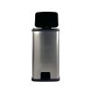 13 Gallon, Plastic Rectangular Step Garbage Bin, Silver