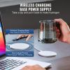 VEVOR Hydrogen Water Cup, 400 ml / 14.1 oz Hydrogen Generator, SPE Technology Portable Hydrogen Water Ionizer Machine with Wireless Charging Base, Hyd