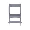 Child Standing Tower;  Step Stools for Kids;  Toddler Step Stool for Kitchen Counter; Gray