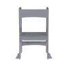 Child Standing Tower;  Step Stools for Kids;  Toddler Step Stool for Kitchen Counter; Gray