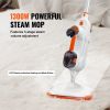 VEVOR Steam Mop, 8-in-1 Hard Wood Floor Cleaner with 7 Replaceable Brush Heads, for Various Hard Floors, Like Ceramic, Granite, Marble, Linoleum, Natu