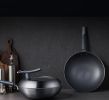Frying Wok Titanium Uncoated Non-Stick Frying Wok Uncoated Healthy Non-Stick Frying Wok Stir Frying Pan Upgrade with Standing Lid 2 Generation Titaniu