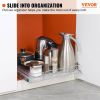 VEVOR 17"W x 21"D Pull Out Cabinet Organizer, Heavy Duty Slide Out Pantry Shelves, Chrome-Plated Steel Roll Out Drawers
