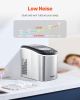 Portable Countertop Ice Maker 33Lbs/24H Self-Cleaning with Scoop Basket Home Bar