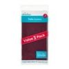 Way To Celebrate Rectangular Burgundy Plastic Table Covers, 54" x 108", 3 Count