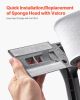 VEVOR Sponge Mop, High-Density PU Sponge Mop with 1 Pcs Sponge Mop Replacement , Easy to Squeeze Sponge Mop with Hook & Loop for Head Change, Fit for
