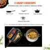 VEVOR Electric Cooktop, 2 Burners, 24'' Induction Stove Top, Built-in Magnetic Cooktop 1800W, 9 Heating Level Multifunctional Burner, LED Touch Screen