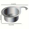 JS Swan Stainless Steel Drain Basket for Kitchen Sink – Sink Drain Strainer Basket, Swan Sink Strainer, Stainless Steel Draining Basket for Sink, Kitc