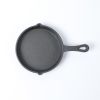 HAWOK Cast Iron Miniture Skillet, mini server, Balck Round Mini pan DIA 5.3inch Pack of 6